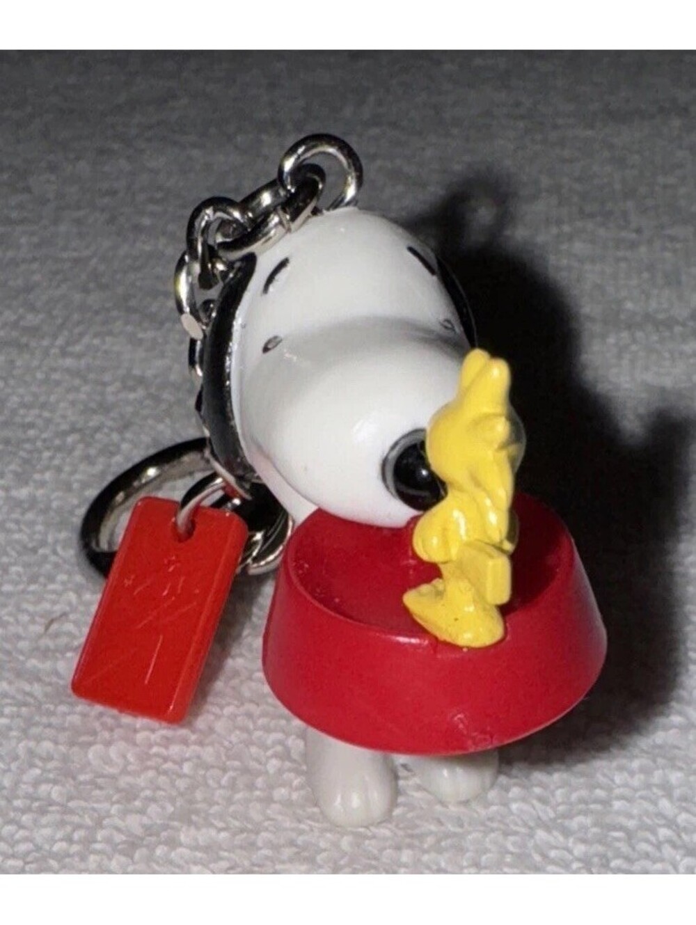 PEANUTS Snoopy With Woodstock Keychain 2001